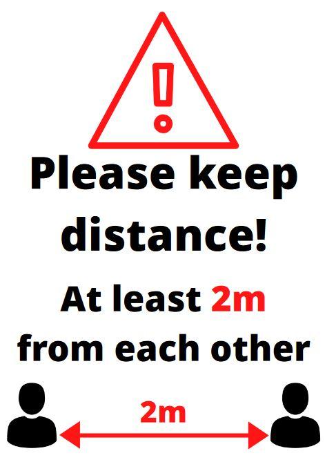2 meters distance